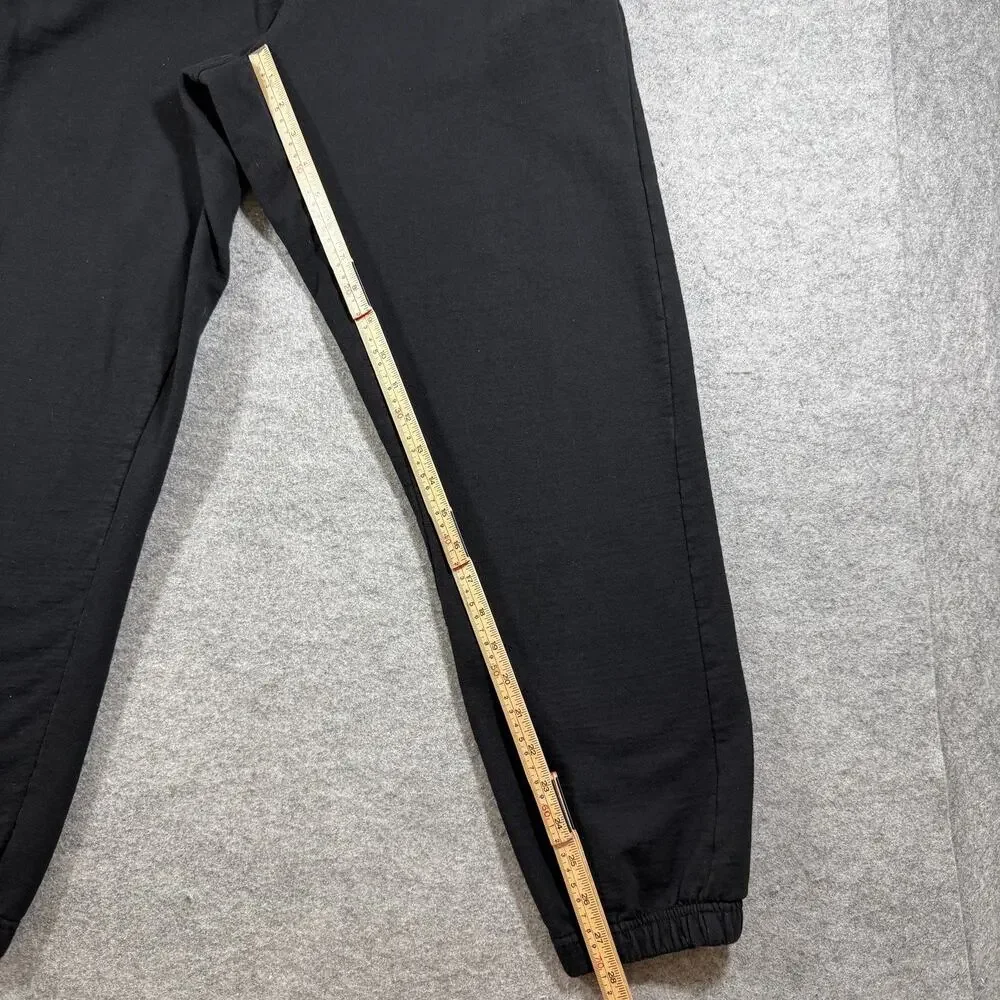Quiksilver Joggers Mens M Black Drawstring Lounge Pants Streetwear Casual